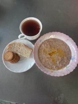 Уплотнённый полдник день -5.
Каша пшеничная
Чай с сахаром
Печенье
Хлеб пшеничный