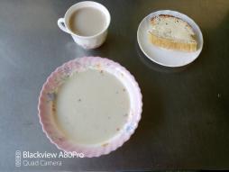 Завтрак день -5.
Батон, масло
Суп молочный с гречневой крупой
Кофейный напиток